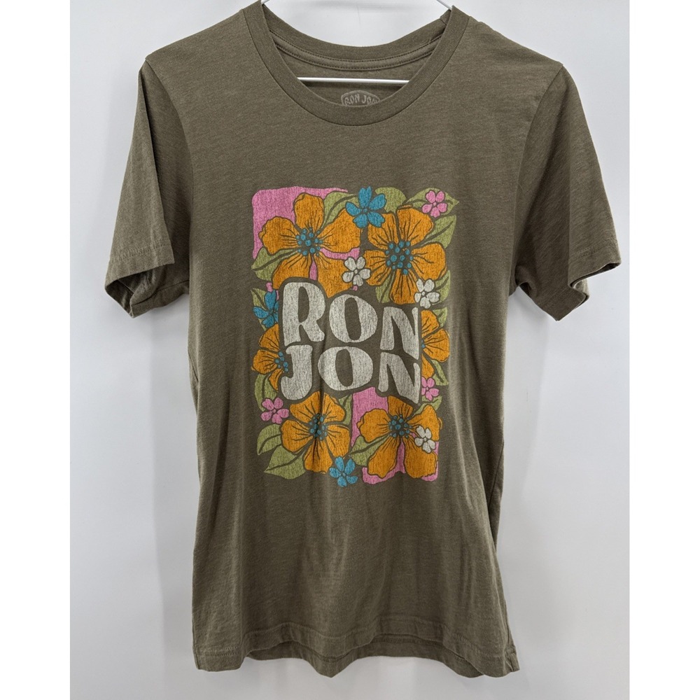 Ron Jon Floral Women's Green Small‎ T Shirt